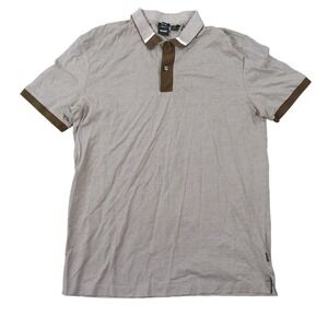 Hugo Boss Mens Mercerised Cotton Brown Polo Shirt Size L